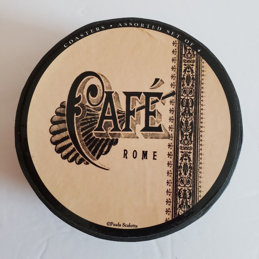 Assorted Set of Ceramic Coasters, 4